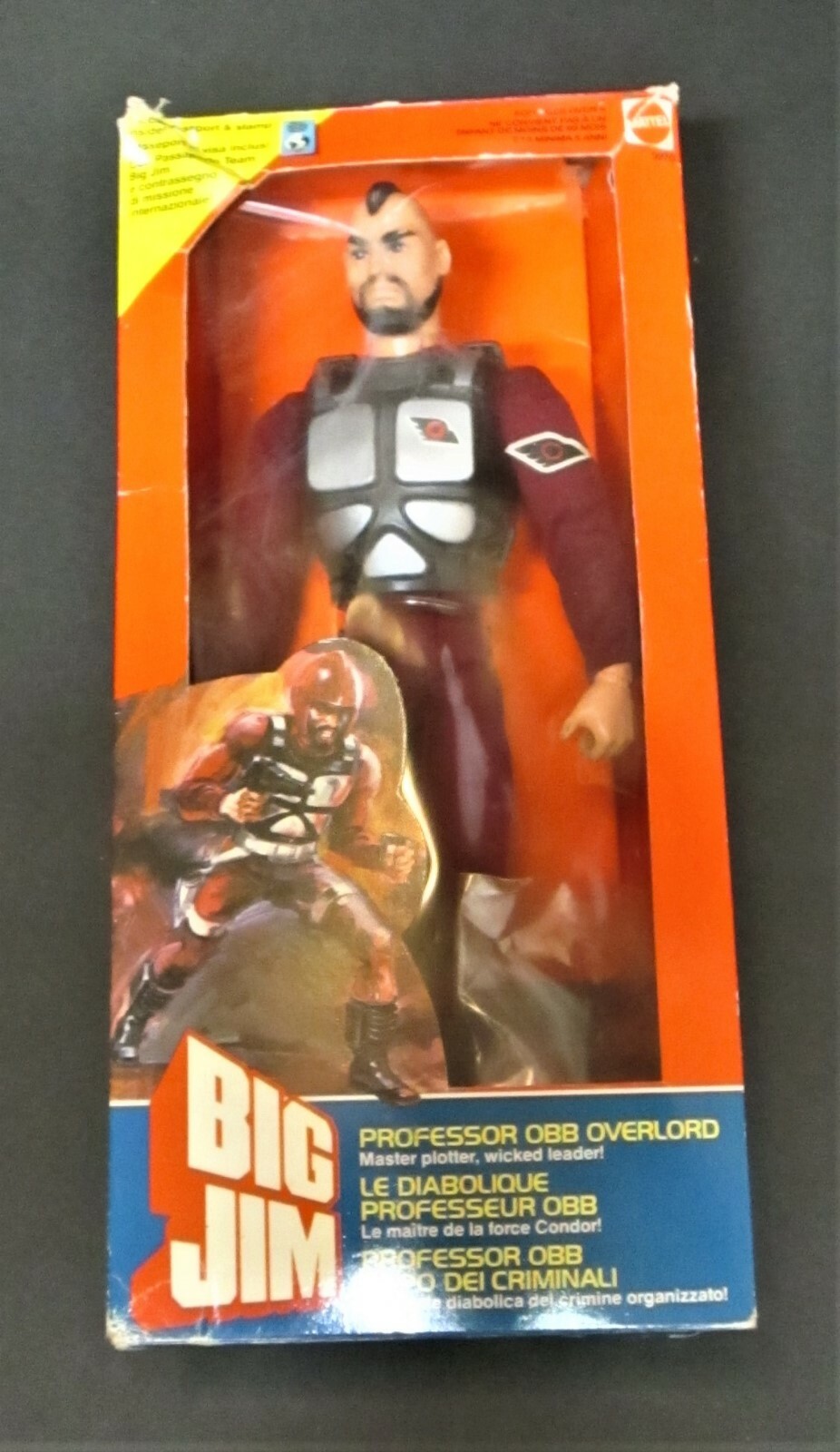 Figurine Big Jim Set 9270 Le Diabolique Professeur Obb Overlord 1984