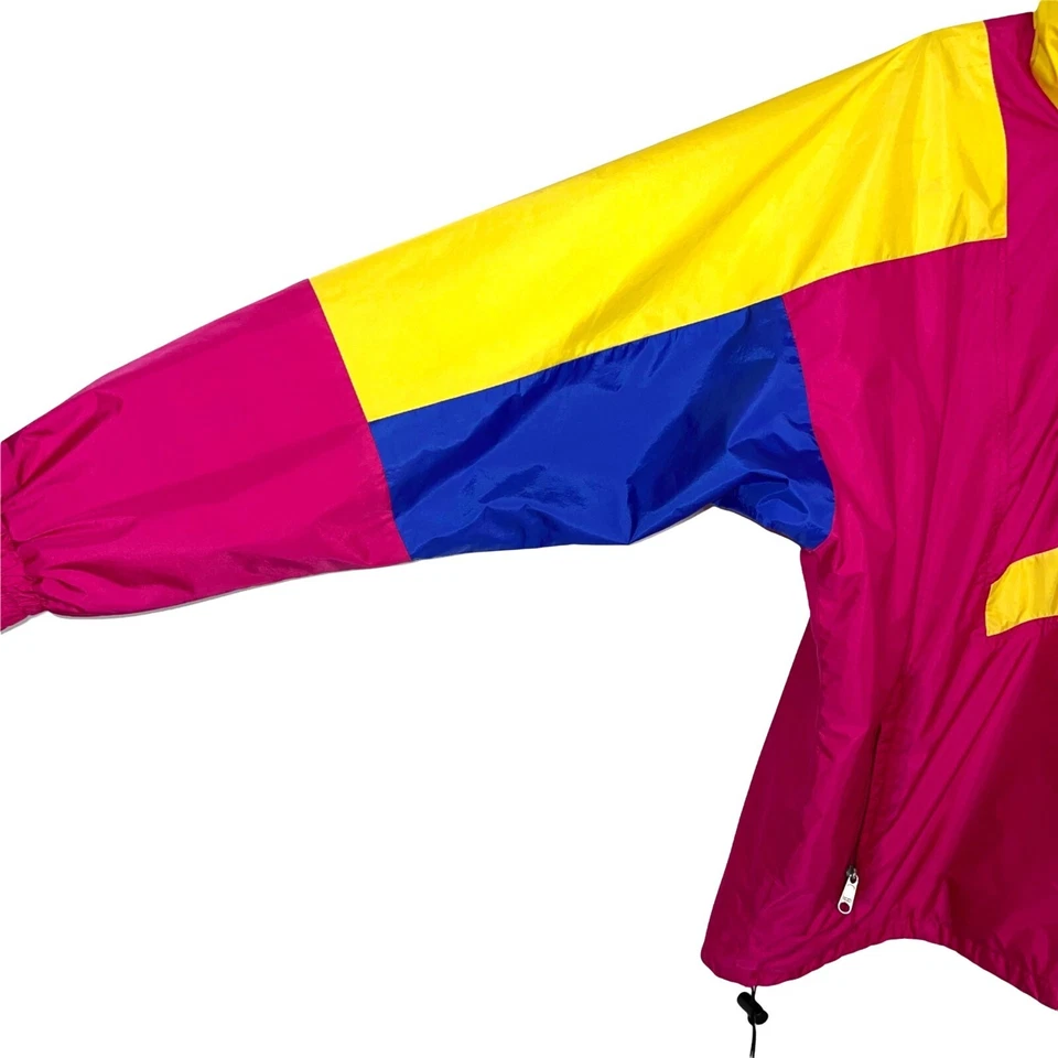 The North Face Jacket Mens Vintage Size Large Colorblock Quarter Zip Pullover - Image 3 of 4