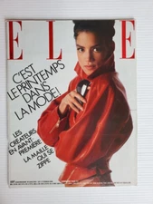 1986 French ELLE magazine VERONICA WEBB Estelle Lefebure Tracy Toon Sean Connery