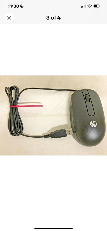 HP USB Keyboard 672647-003, Optical Mouse MOFYUO, 3-Prong Power Cord 121565-001 - Image 3 of 3