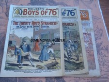 3 ISSUES OF LIBERTY BOYS OF 76 #121, #123, #302 FRANK TOUSEY DIME NOVEL