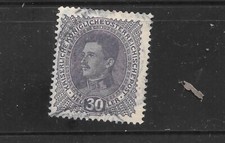AUSTRIA  SC#171 1917  KARL I 30h  USED OLD  VINTAGE VERY FINE CLASSIC STAMP