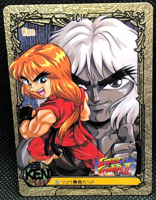 その他 street fighter 2 1994 Bandai card Capcom Ken Street Fighter Ⅱ Capcom Bandai TCG Card 1994 No.25 japanese