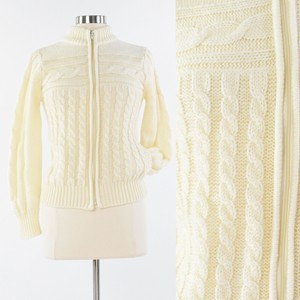 cable knit sweater jacket