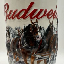 2011 BUDWEISER Holiday Stein Anheuser Busch Clydesdale Box Cert. Auth. Barware