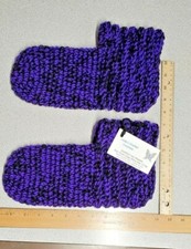 Crocheted Slipper Socks / Booties Adult Size XL 11-12 Assorted Colors