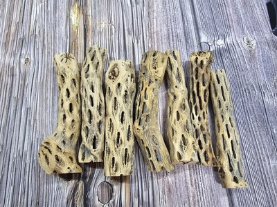 #ad Lightweight 6 Inch Natural Cholla Wood for Safe Aquarium Decoration 6 Pack $14.95