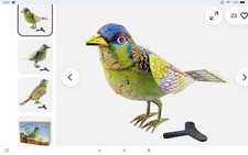 Blechspielzeug Singing Bird Singender Vogel Singvogel