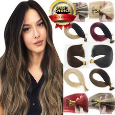 I-Tip Hair Extensions Real Indian Human Hair Double Drawn Thick Fashion Hair 1g