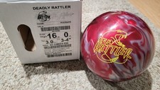 Radical Deadly Rattler Bowling Ball 1st Quality 16 Pounds 3-4" Pin 3oz TW