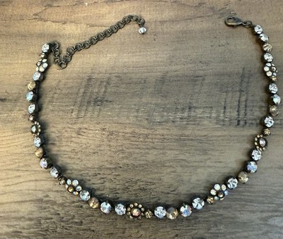 Sorrelli Multi Color Classic Line Crystal 15''-17  Tennis Necklace