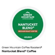 10 Pods Green Mountain Nantucket Blend Medium Roast Coffee K-Cups EXP 2/28