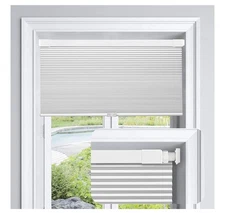 LazBlinds Cordless Cellular Shades, No Tools No Drill Blackout Honeycomb 46x48