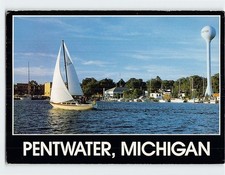 Postcard A Paradise and Port in the Lake Michigan Pentwater Michigan USA