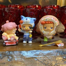 Pop Mart Sibling Fighting Series Shopping Cart Penny Donut Migo And Referee Migo