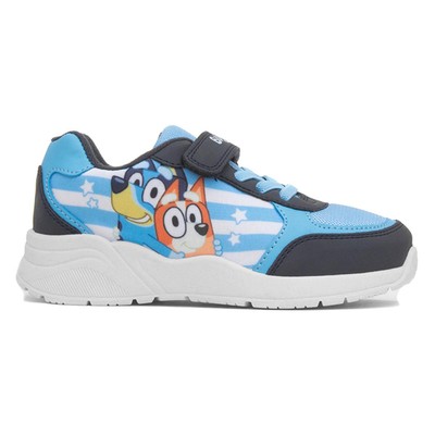 Bluey Boys Trainers Blue Kids Easy Fasten Girls Character Gripped