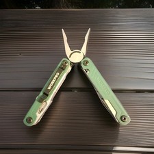 Alicate multiherramienta de acero inoxidable WORKPRO 14 en 1 EDC multiherramienta 2 bloqueo de seguridad verde