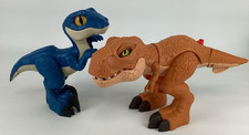 Imaginext Jurassic World XL Dinosaur 8" Figures Thrashin' Action T-Rex Dino Lot