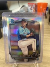2025 Bowman Draft- Chrome Thomas White 20/35 Miami Marlins BDC-26