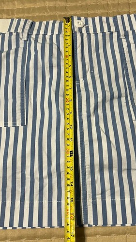 Lee Damen Skort 8 M blau weiß gestreift mittelhoher Bund Sportbekleidung - Bild 9 von 12
