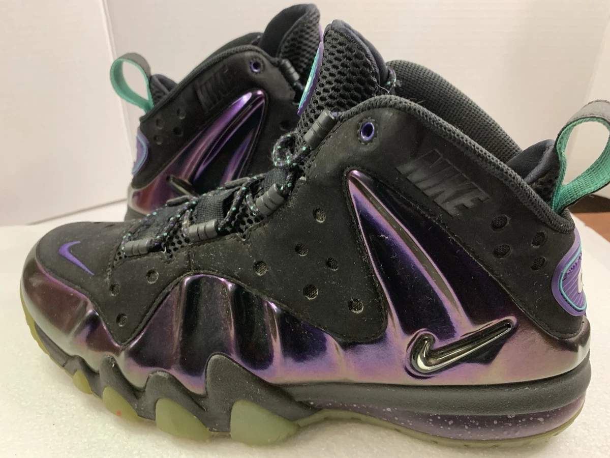 Nike Barkley Posite Max Eggplant Sneakers Men\'s Sz 9 Chameleon Purple 555097-003 Nike Barkley Posite Max Eggplant for Sale | Authenticity  main image 2