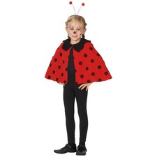 MARIENKÄFER PONCHO KINDER Karneval Käfer Tier Kostüm Umhang Mädchen Jungen Party