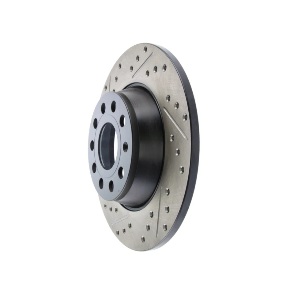 Rotor de freno StopTech para Volkswagen GTI 2006 07 08 2009 Sport ranurado y perforado Foto 2 de 4