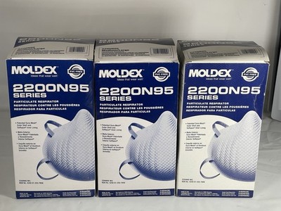 Moldex 2200 Box of 20 - Size M/L Lot Of 3