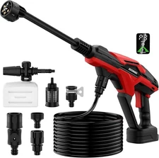 Cordless Pressure Washer for Milwaukee 18V Battery, 800 PSI Portable Handheld
