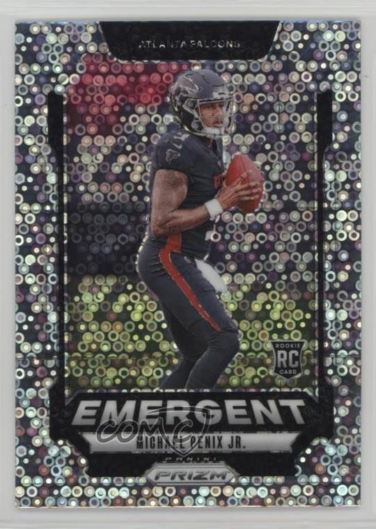 2024 Panini Prizm Emergent No Huddle Prizm Michael Penix Jr #20 Rookie RC