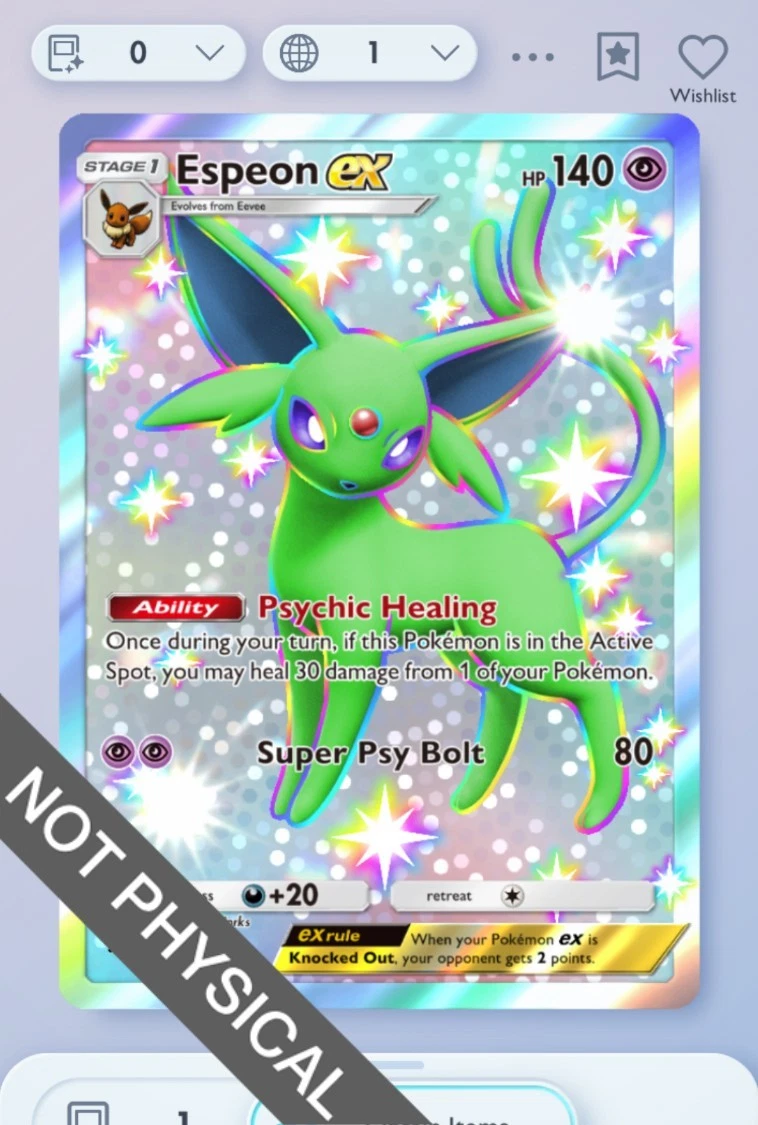 Espeon ex Pokémon TCG Cards for sale | eBay