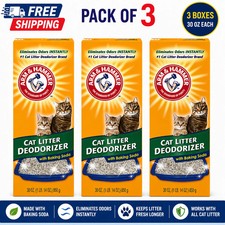 3 PACK Arm Hammer Cat Litter Deodorizer w/Baking Soda 30oz FREE SHIPPING