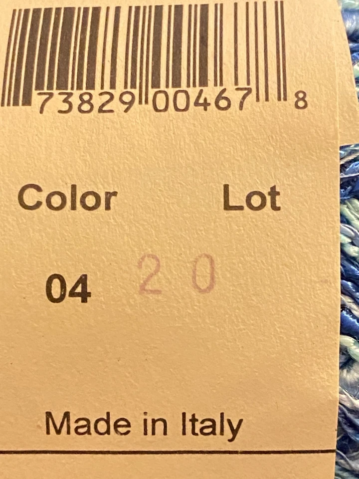 Maggi Knits Maggi's Mist Slub Yarn Hand Knitting Viscose Italy Multi- Blue - Image 4 of 4