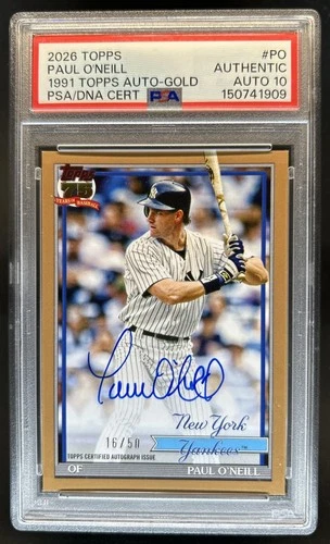 2026 Topps Series 1 Paul O'neill Red Foil (RAW)
