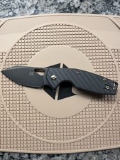 FOX KNIVES YARU M398 Carbon Fiber Handle Drop Point Pocketknife Black