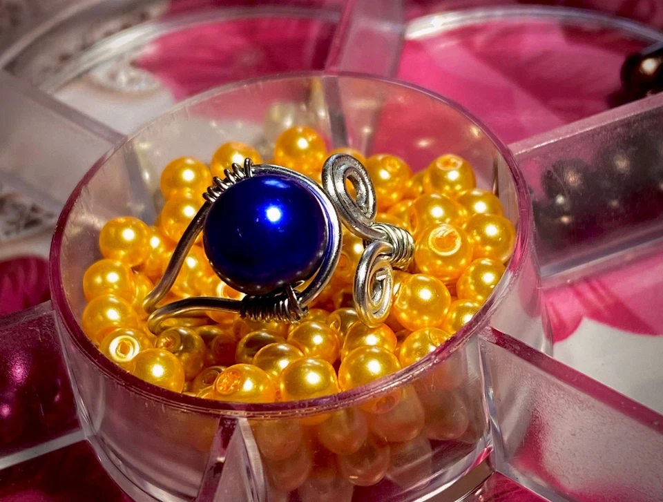 Multicolour Adjustable Handmade Customisable Ring Available In Any Size - Image 4 of 4