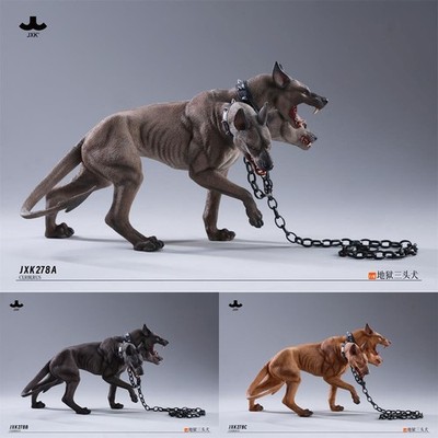 JXK JXK278 Cerberus Dog Model 1/6 Animal Simulated Resin Statue 22*11*13cm