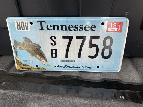 Tennessee Specialty License Plate SB 7758 'Where Smallmouth is King'