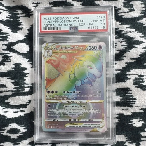 PSA 10  Hisuian Typhlosion VSTAR Astral Radiance #193/189 Pokémon