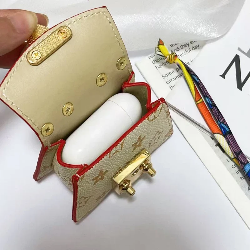 Kawaii EarPods estojo aparelho auditivo bolsa charme chaveiro bolsa acessório presente de luxo - Imagem 2 de 4