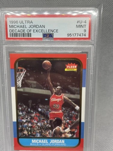 1996-97 Fleer Decade of Excellence Michael Jordan #4 PSA 9