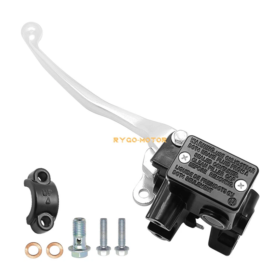 Conjunto de cilindro maestro de freno trasero izquierdo para Yamaha Grizzly 700 YFM700 2007-2023 ATV Foto 2 de 4