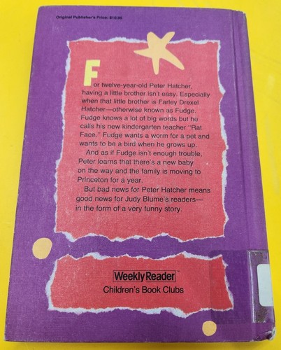 ⭐️⭐️⭐️⭐️⭐️ Superfudge, Judy Blume (1980) - Picture 2 of 5