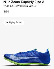 $160 (11) Nike Zoom Superfly Elite 2 Track & Field Sprinting Spike CD4382-400