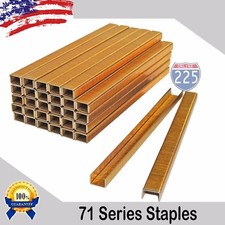 50,000 71 Series Galvanized 22 Gauge Upholstery Staples 3/8" Crown 1/4" Length