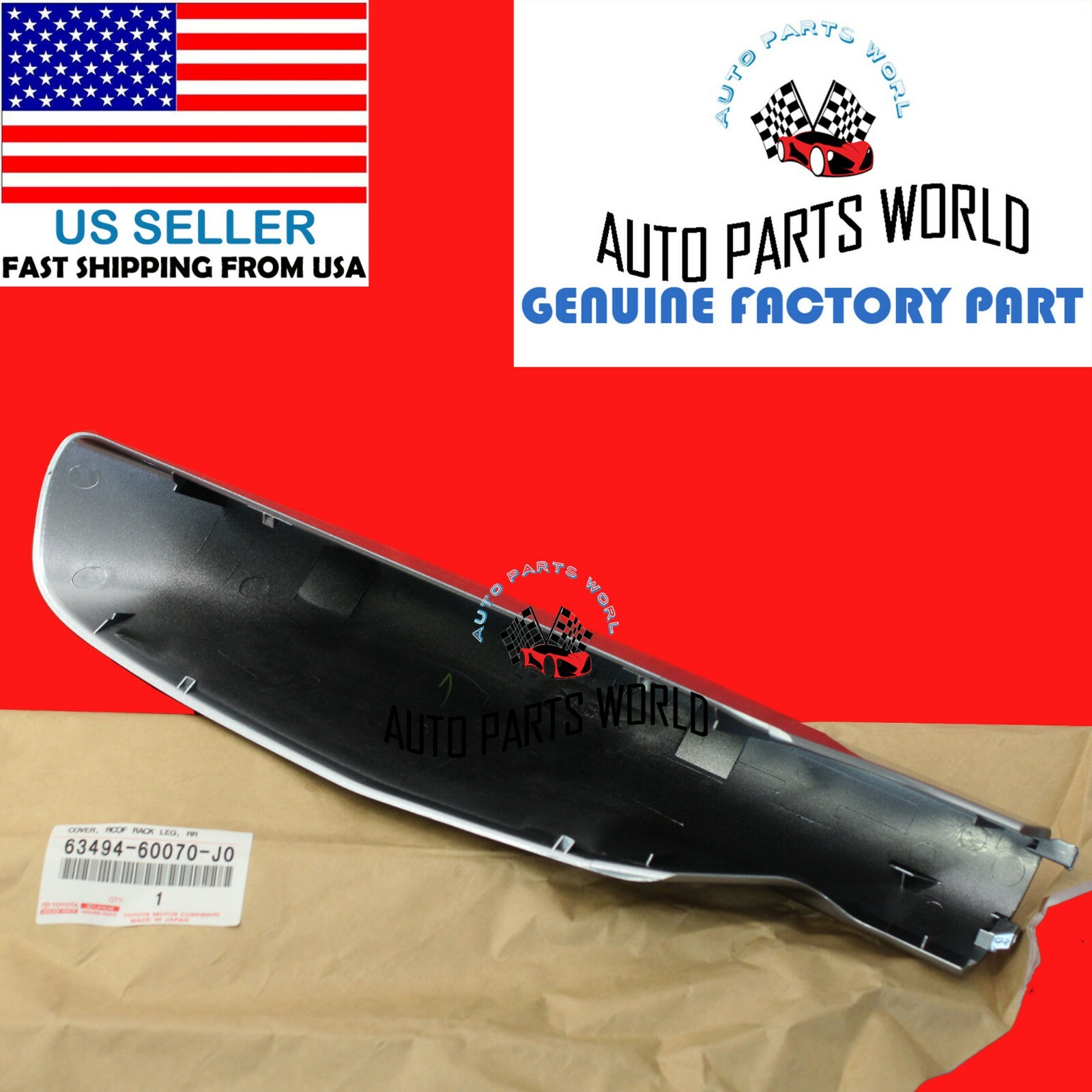 Genuine Lexus Lx470 Grayish Blue Left Rear Roof Rack Leg Cover 