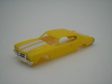 MODEL MOTORING YELLOW WHITE '70 CHEVELLE SHELL NEW FITS AURORA TJET
