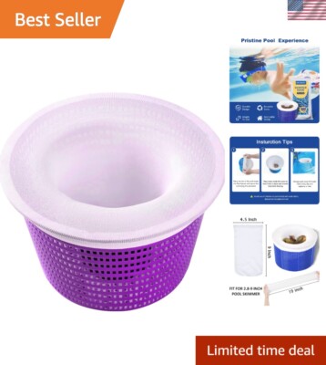 Versatile Skimmer Socks for Any Size Pool Basket - Effortless Debris Filtering