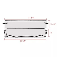 For 16-23 Kawasaki Teryx/Teryx4 800 Front Clear Folding Flip Tilting Windshield