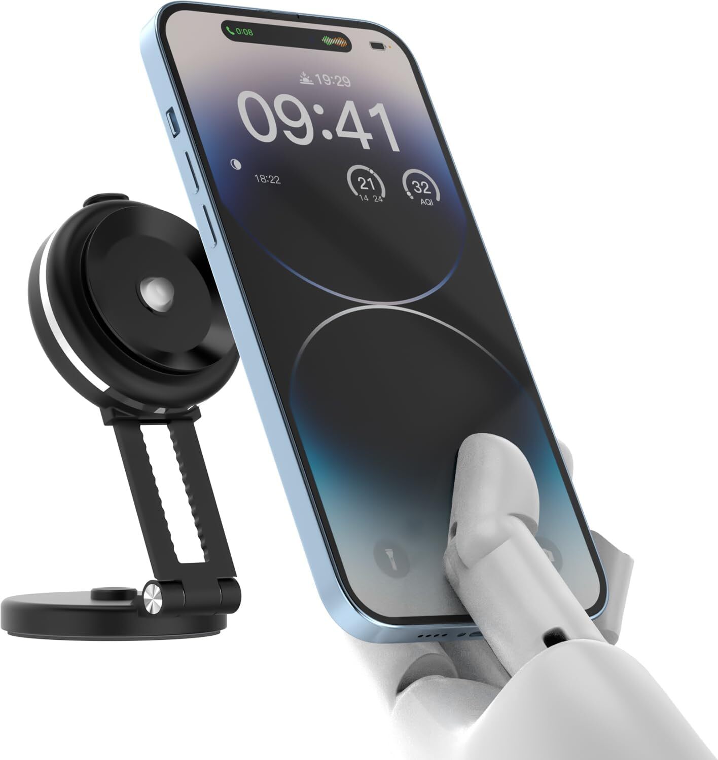 Car Phone Holder Mount Electric Vacuum Automatic adsorption Phone Mount for Car-image